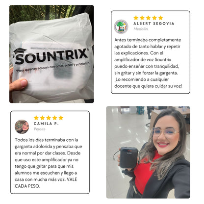 Amplificador de Voz Profesional para Docentes | Sountrix®