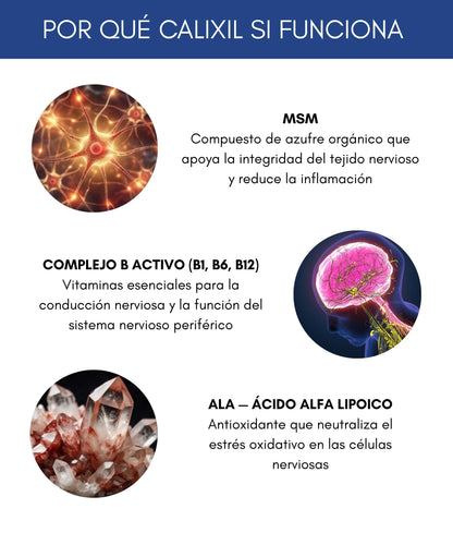 Calixil Rojo | Suplemento Neurológico que elimina el Ardor, Hormigueo y Entumecimiento