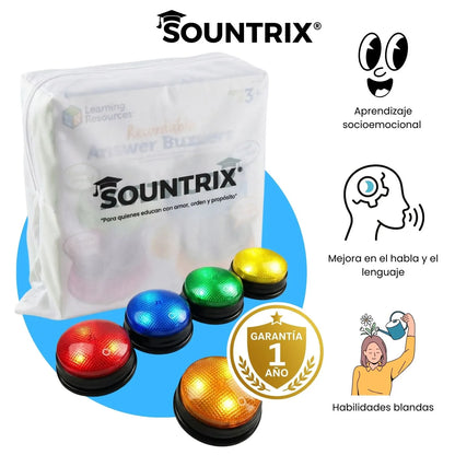 Botones Pedagógicos Sountrix® para Docentes Profesionales