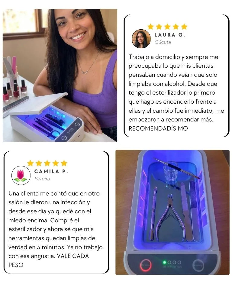 Esterilizador de LUZ ULTRAVIOLETA UV - tecnología SafeGuard.