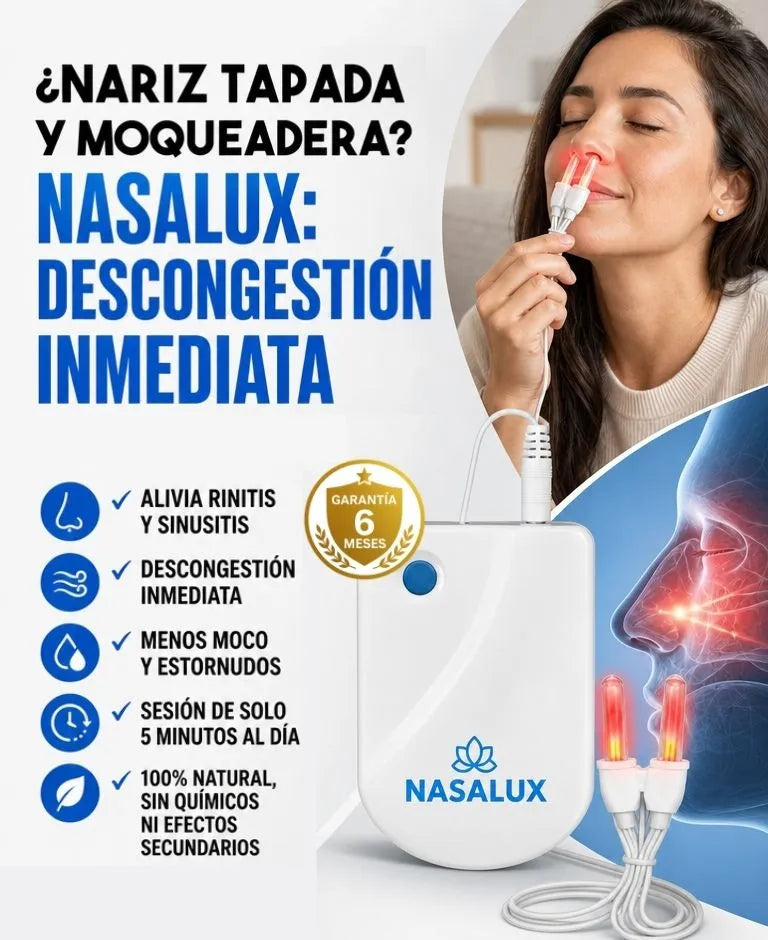 Dispositivo de luz roja NASALUX: Descongestion Inmediata