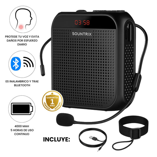 Amplificador de Voz Profesional para Docentes | Sountrix®