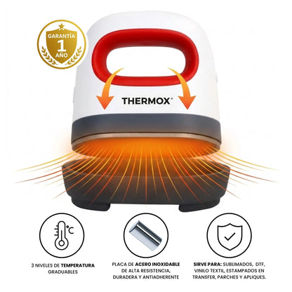 Plancha termofijadora THERMOX | sublimados, DTF y estampados