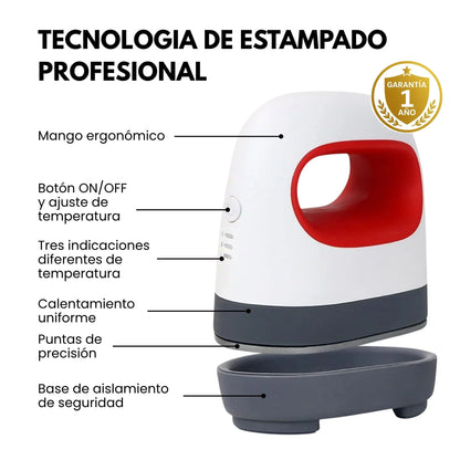 Plancha termofijadora THERMOX | sublimados, DTF y estampados