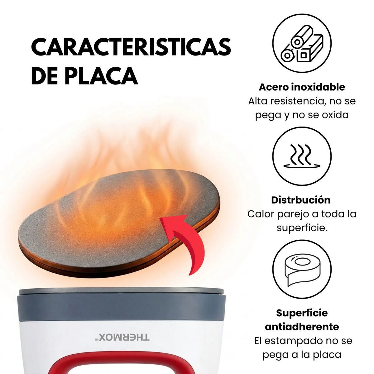 Plancha termofijadora THERMOX | sublimados, DTF y estampados