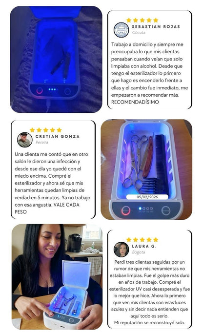 Esterilizador de LUZ ULTRAVIOLETA UV - tecnología SafeGuard. V